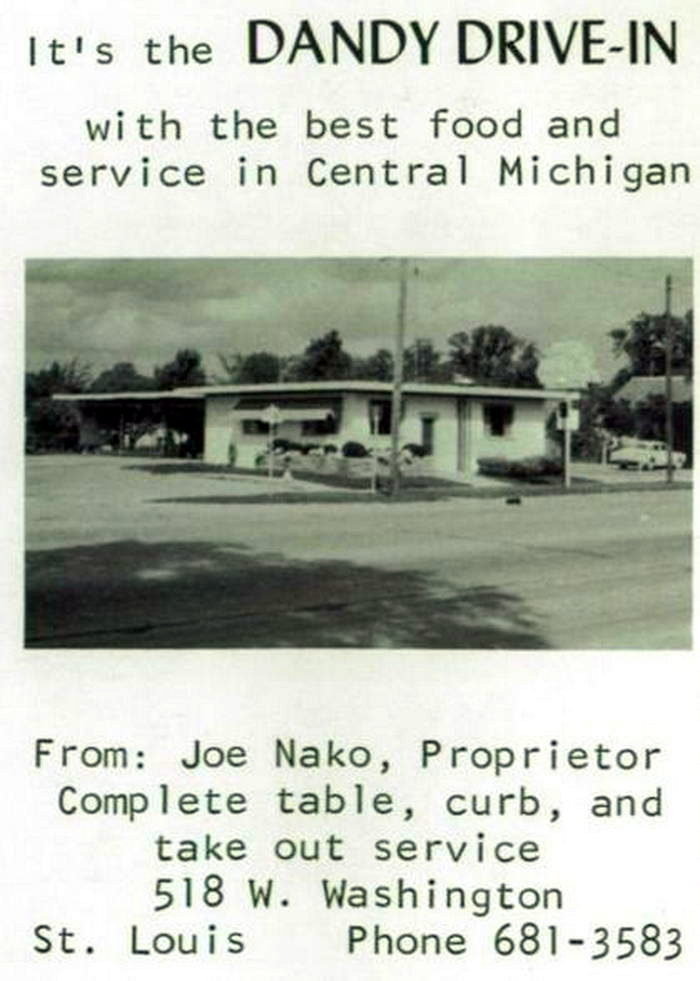 Tonys (Dandy Drive-In) - From St Louis High School Yearbook 1960S (newer photo)